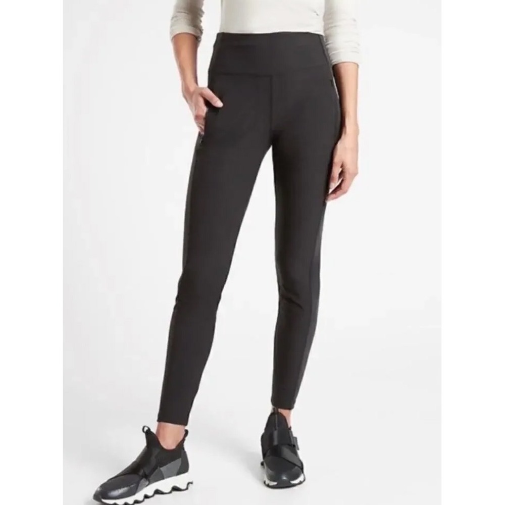 Athleta Headlands Hybrid Trek‎ Tight Black High Rise Hiking Pants 599686 Size 2